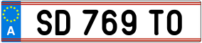 Trailer License Plate